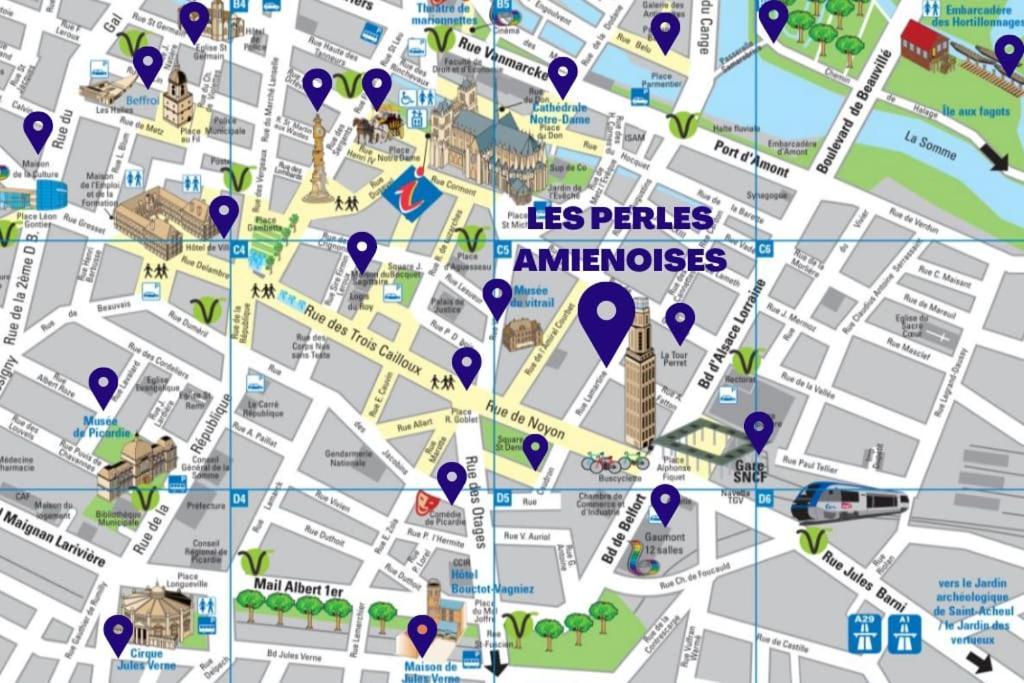 Les Perles Amienoises Gold Pearl Hyper Centre Apartman Amiens Kültér fotó